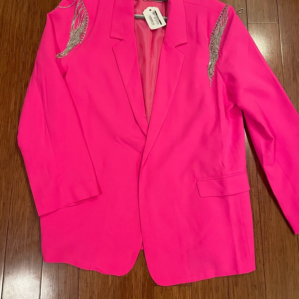First Love Pink and Silver Blazer